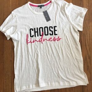 PJ Salvage Pajama tshirt Top Choose Kindness L M